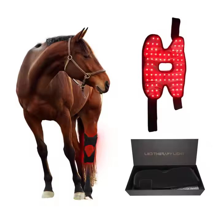 Red Light Therapy Equine Rugs 660nm 850nm Equine Infra Red Light Therapy Poll Cap and Neck for Horse Full Body