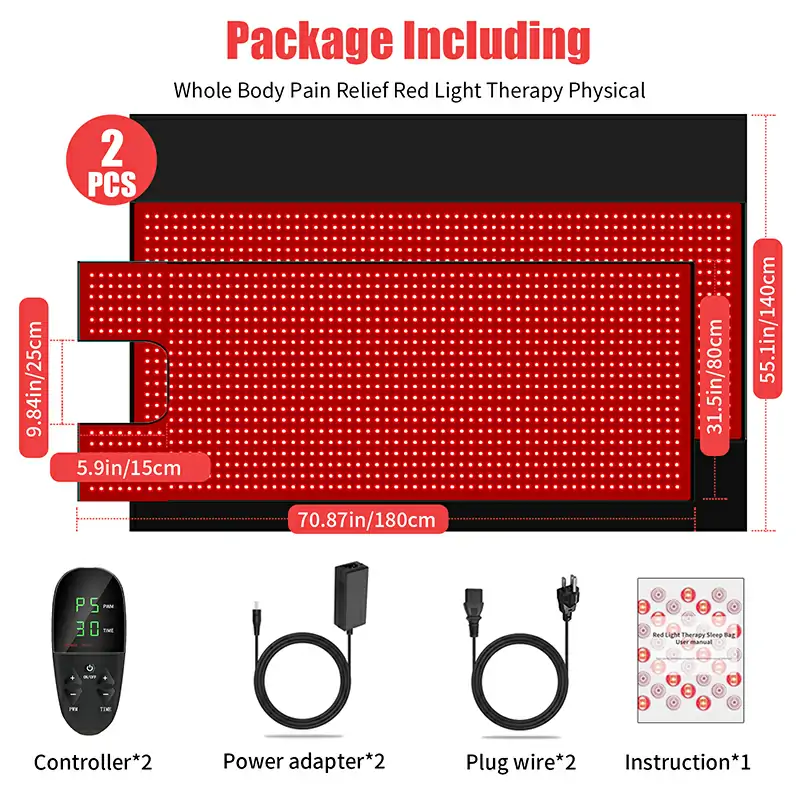 Red Light Therapy 660nm 850nm Mat/Blanket/Pads For Pain Relief
